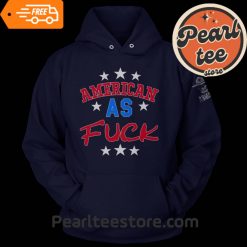 American As F Hoodie Unisex Midnight Navy