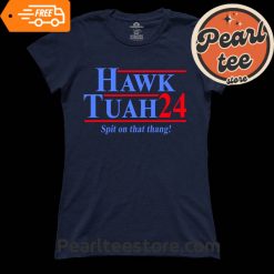 Hawk Tuah TShirts Womens Midnight Navy