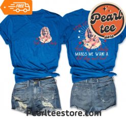 The 4th Of July Makes Me Want A Hot Dog Real Bad TShirt Womens Royal Blue