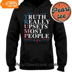 Truth Really Upsets Most People Trump 2024 Hoodie Unisex Black