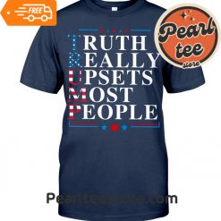 Truth Really Upsets Most People Trump 2024 TShirts Unisex Midnight Navy