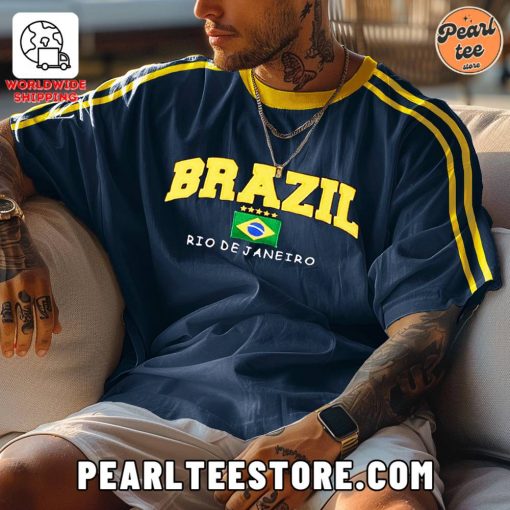 Unisex Vintage Brazil National Football T-Shirt – Copa America 2024