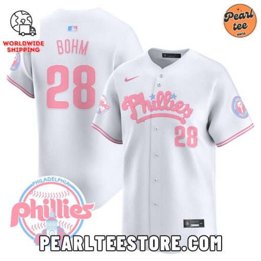 Alec Bohm Phillies Bubblegum Pink Baseball Jersey