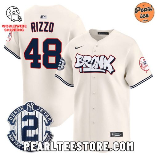 Anthony Rizzo New York Yankees The Bronx Graffiti Baseball Jersey