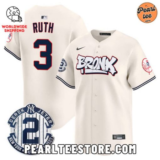 Babe Ruth New York Yankees The Bronx Graffiti Baseball Jersey