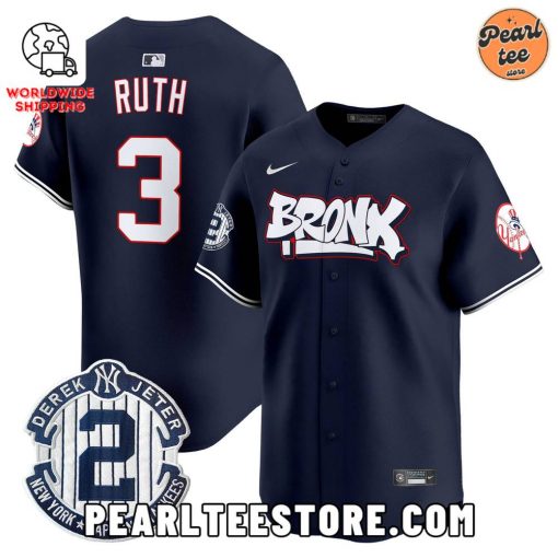 Babe Ruth New York Yankees The Bronx Graffiti Baseball Jersey