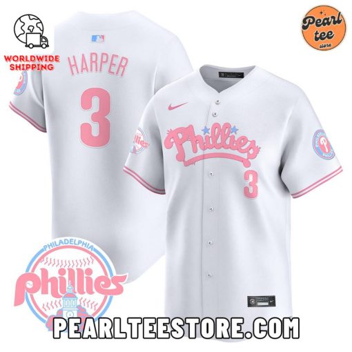 Bryce Harper Phillies Bubblegum Pink Baseball Jersey