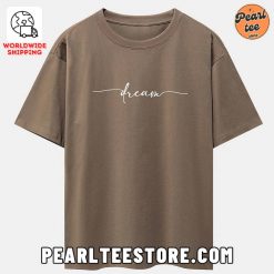 Dream Letter Printed TShirt Brown