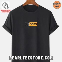 Fitness Funny PH Logo Style Printed TShirt Black