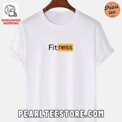 Fitness Funny PH Logo Style Printed TShirt White