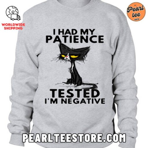 Funny Cat Unisex Sweatshirt – I Had My Patience Tested