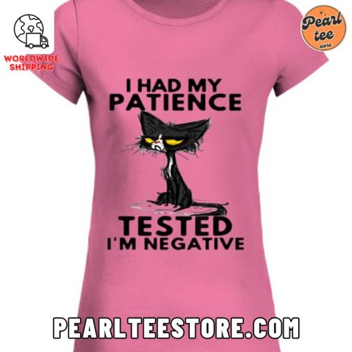 Funny Cat Women’s T-Shirt – I Had My Patience Tested