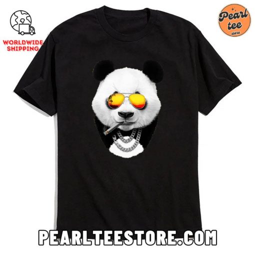 Hip-Hop Panda Funny Graphic T-Shirt