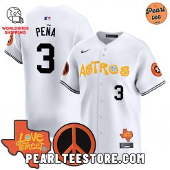 Jeremy Pena Astros Love Street Premier Baseball Jersey White