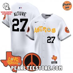 Jose Altuve Astros Love Street Premier Baseball Jersey White