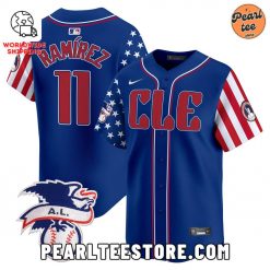 Jose Ramirez Cleveland Guardians Premier Baseball Jersey Blue