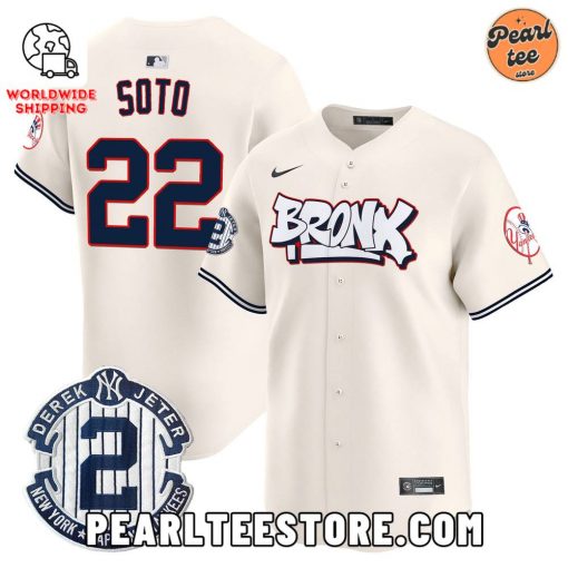 Juan Soto New York Yankees The Bronx Graffiti Baseball Jersey