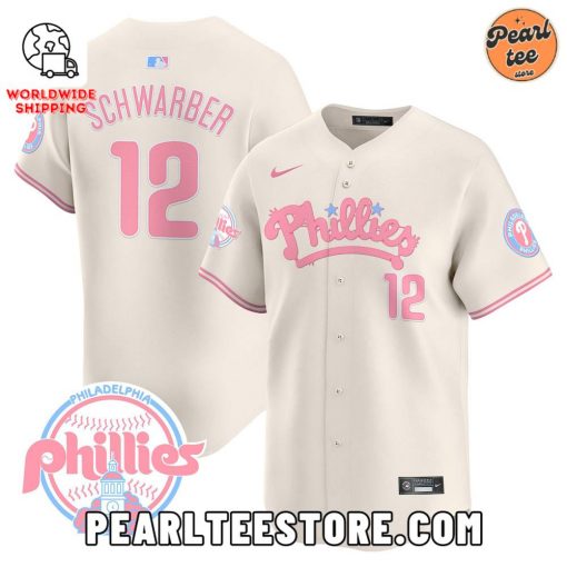 Kyle Schwarber Phillies Bubblegum Pink Baseball Jersey