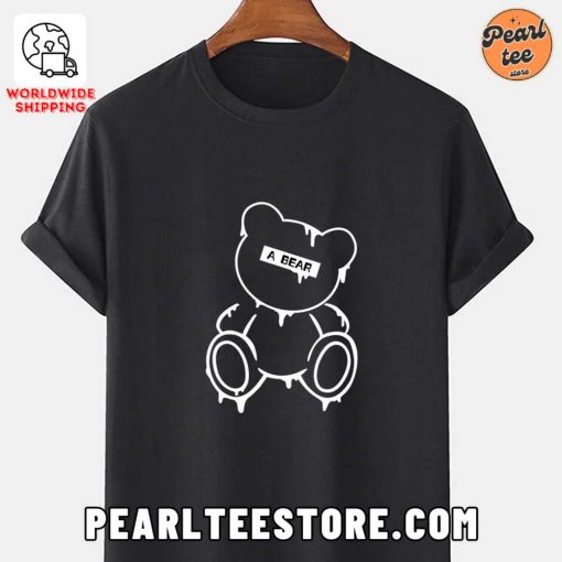 Melting Bear Graphic Printed T-Shirt