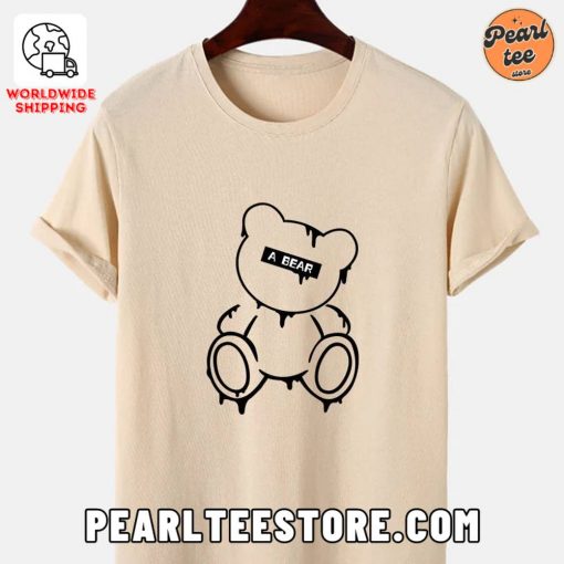 Melting Bear Graphic Printed T-Shirt