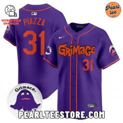 Mike Piazza Mets Grimmace Baseball Jersey Purple