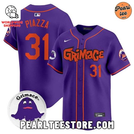 Mike Piazza Mets Grimace Baseball Jersey