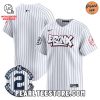 Derek Jeter New York Yankees The Bronx Graffiti Baseball Jersey