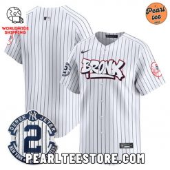 New York Yankees The Bronx Graffiti Baseball Jersey White