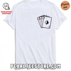 Poker Aces Graphic Printed TShirt Front