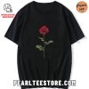 Japanese Rose Graphic Printed T-Shirt