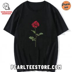 Rose Graphic Printed TShirt Black