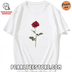 Rose Graphic Printed TShirt White