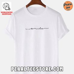 Smile Printed TShirt White