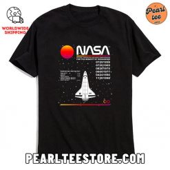 Space Rocket NASA Graphic Printed T-Shirt