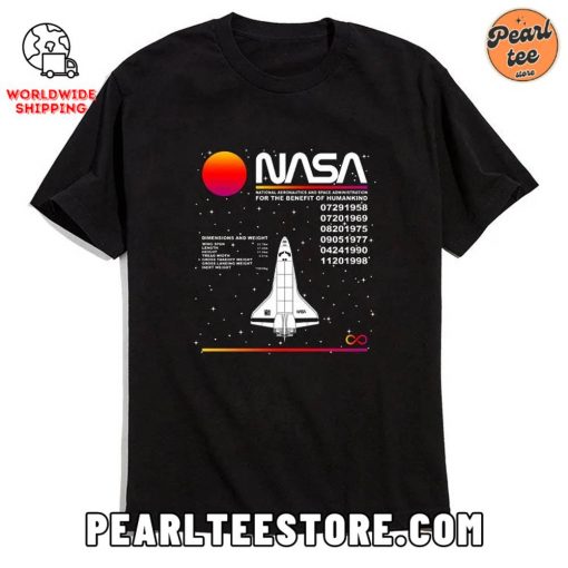 Space Rocket NASA Graphic Printed T-Shirt