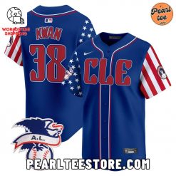 Steven Kwan Cleveland Guardians Premier Baseball Jersey Blue