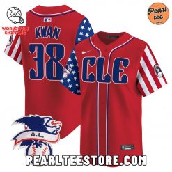 Steven Kwan Cleveland Guardians Premier Baseball Jersey Red