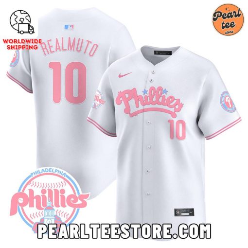 T.J. Realmuto Phillies Bubblegum Pink Baseball Jersey