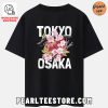 Japanese Rose Graphic Printed T-Shirt