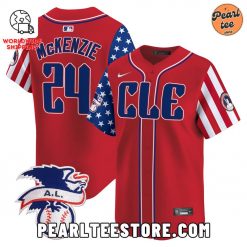 Tristen McKenzie Cleveland Guardians Premier Baseball Jersey