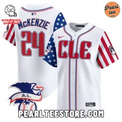 Tristen McKenzie Cleveland Guardians Premier Baseball Jersey White