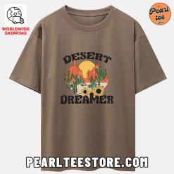 Vintage Cactus Desert Dreamer Oversize TShirt Brown