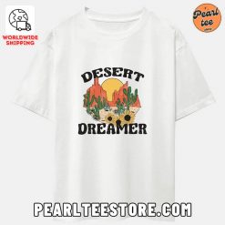 Vintage Cactus Desert Dreamer Oversize TShirt White