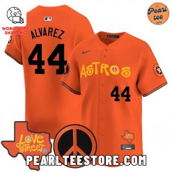 Yordan Alvarez Astros Love Street Premier Baseball Jersey Orange