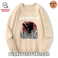 Catzilla Vintage Sweatshirt Beige