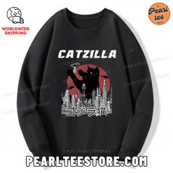 Catzilla Vintage Sweatshirt Black