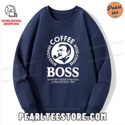 Coffee Boss Is The Boss Of Them All Sweatshirt Navy