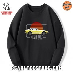 Datsun 240Z Retro Classic Car Custom Sweatshirt Black