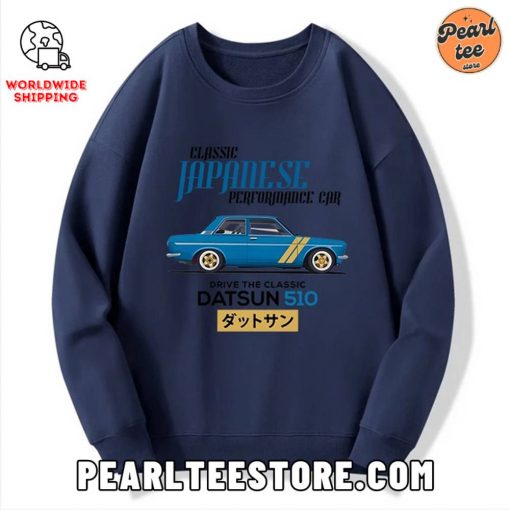 Datsun 510 – Classic Japanese Car Custom Sweatshirt