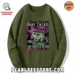 Frogs Trapped In The Void Sweatshirt Army Green